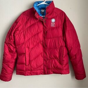 Nike Rare Olympics Torino 2006 Red and Blue Kids Puffer Jacket